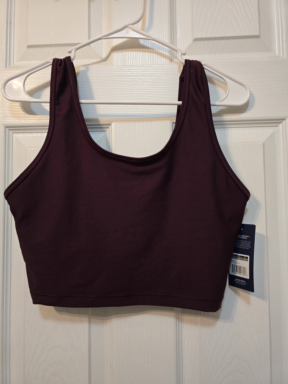 NWT Marika Layla Long Sports Bra Sz L in Potent purple